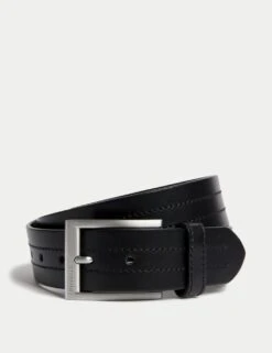 Italian Leather Rectangular Buckle Belt -Marksandspencer Sale Store italian leather rectangular buckle belt 2