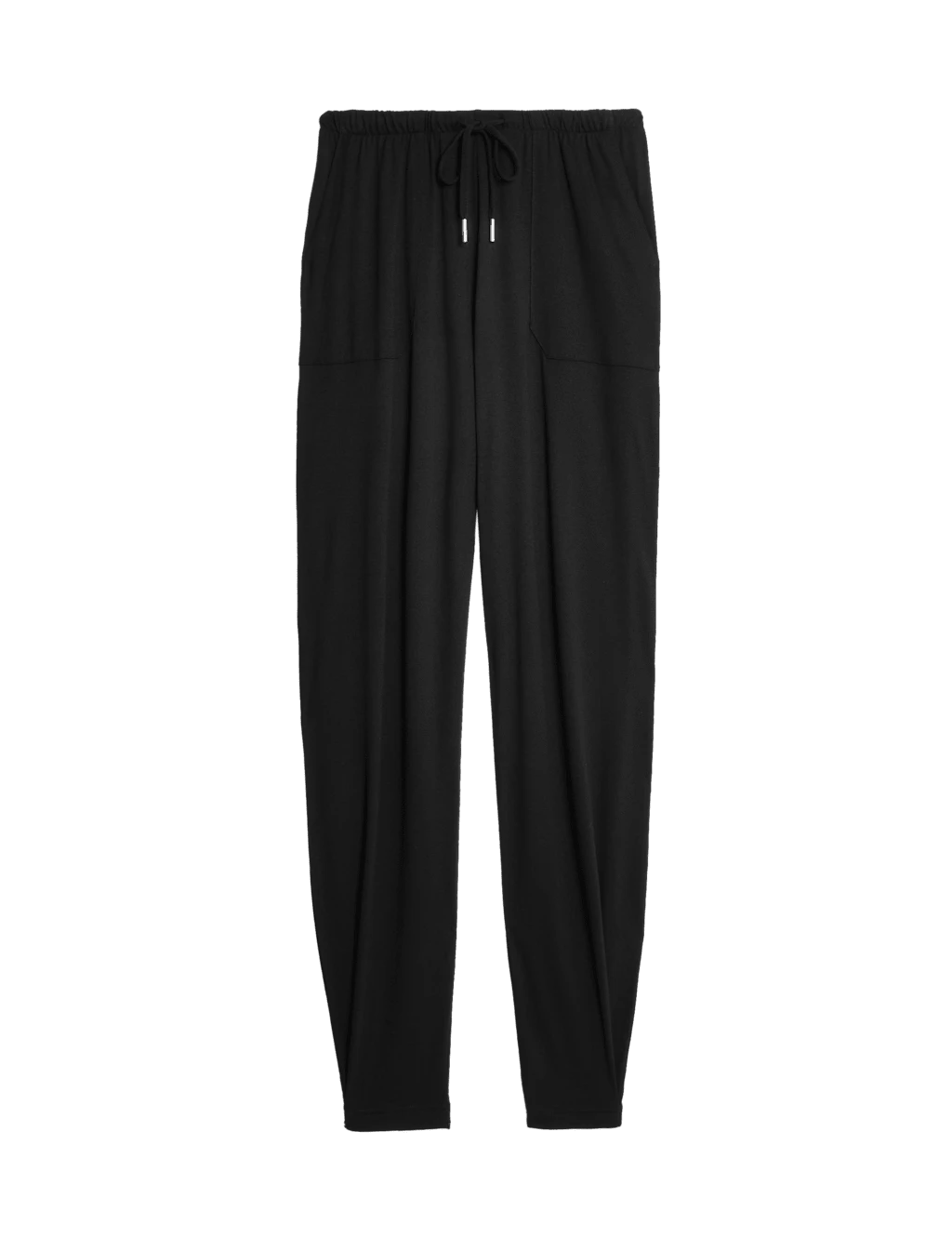Jersey Drawstring Pintuck Tapered Trousers 12 Jersey Drawstring Pintuck Tapered Trousers - Image 12