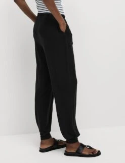 Jersey Drawstring Pintuck Tapered Trousers 30 Jersey Drawstring Pintuck Tapered Trousers -Marksandspencer Sale Store jersey drawstring pintuck tapered trousers 11