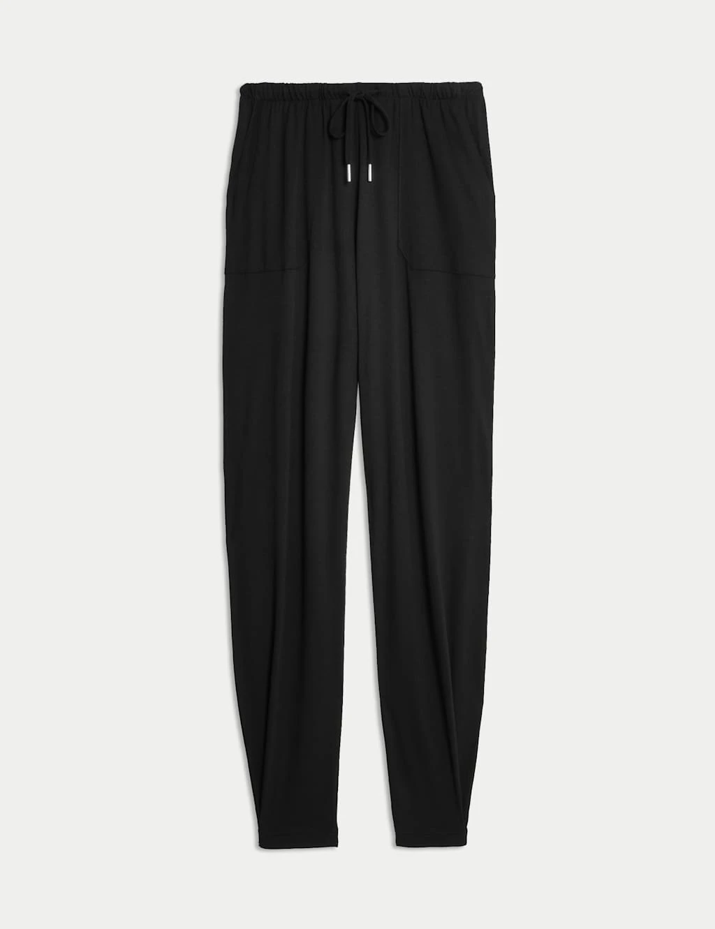 Jersey Drawstring Pintuck Tapered Trousers 17 Jersey Drawstring Pintuck Tapered Trousers - Image 17