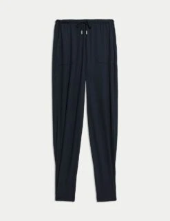 Jersey Drawstring Pintuck Tapered Trousers 27 Jersey Drawstring Pintuck Tapered Trousers -Marksandspencer Sale Store jersey drawstring pintuck tapered trousers 9