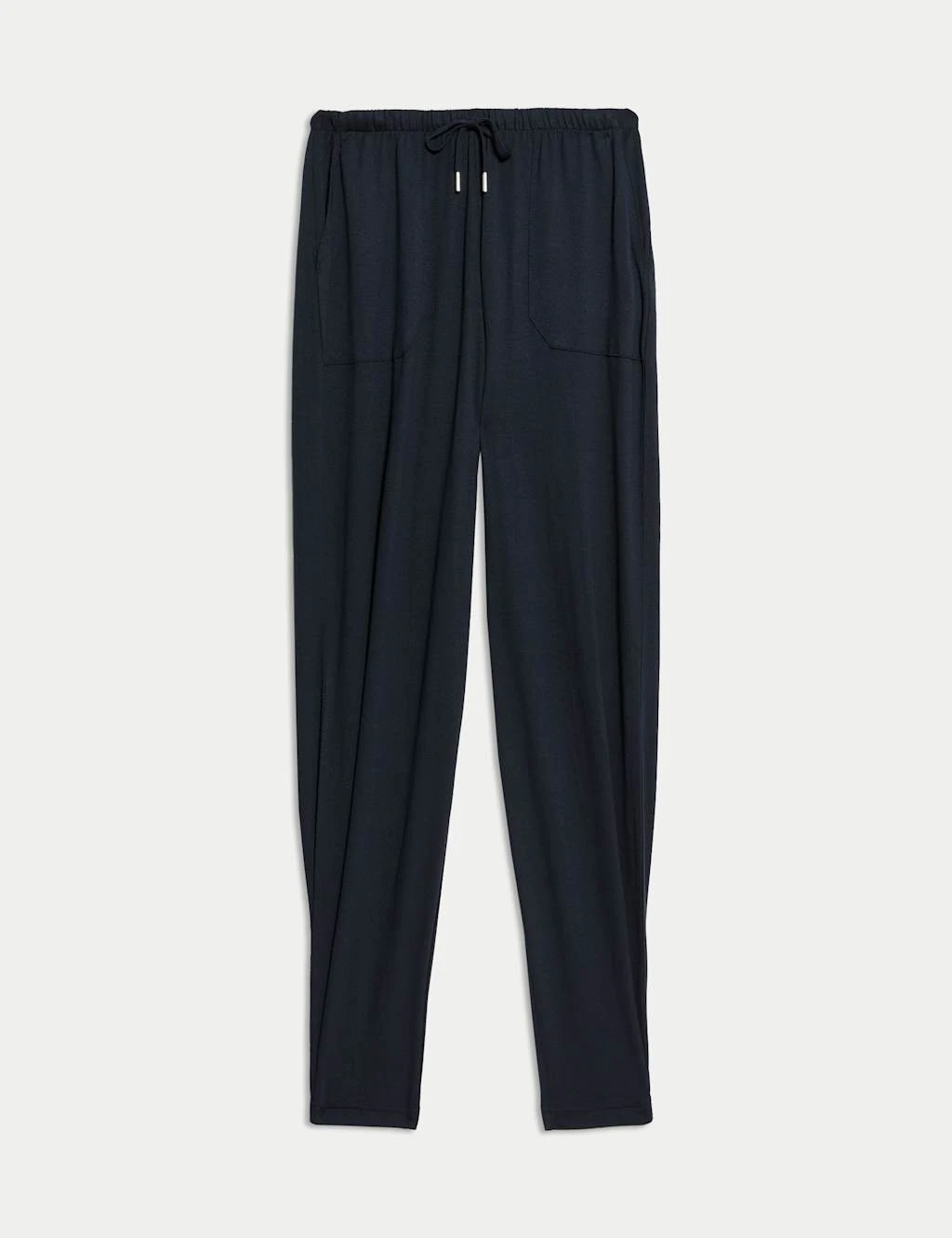 Jersey Drawstring Pintuck Tapered Trousers 11 Jersey Drawstring Pintuck Tapered Trousers - Image 11