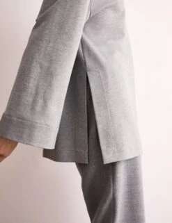 Jaeger Jersey Funnel Neck Split Hem Relaxed Jumper -Marksandspencer Sale Store jersey funnel neck split hem relaxed jumper 12