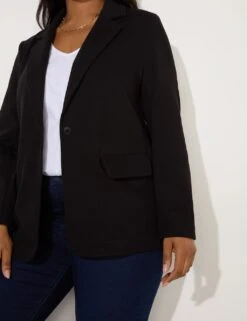 Jersey Relaxed Single Breasted Blazer 27 Jersey Relaxed Single Breasted Blazer -Marksandspencer Sale Store jersey relaxed single breasted blazer 13