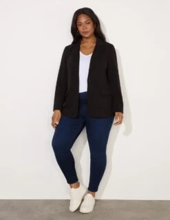 Jersey Relaxed Single Breasted Blazer 22 Jersey Relaxed Single Breasted Blazer -Marksandspencer Sale Store jersey relaxed single breasted blazer 8