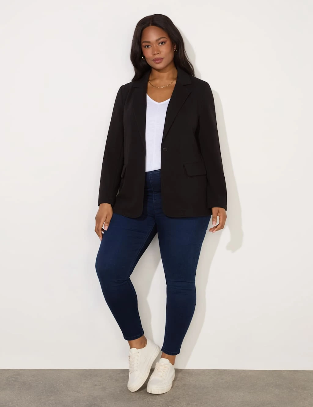 Jersey Relaxed Single Breasted Blazer 9 Jersey Relaxed Single Breasted Blazer - Image 9