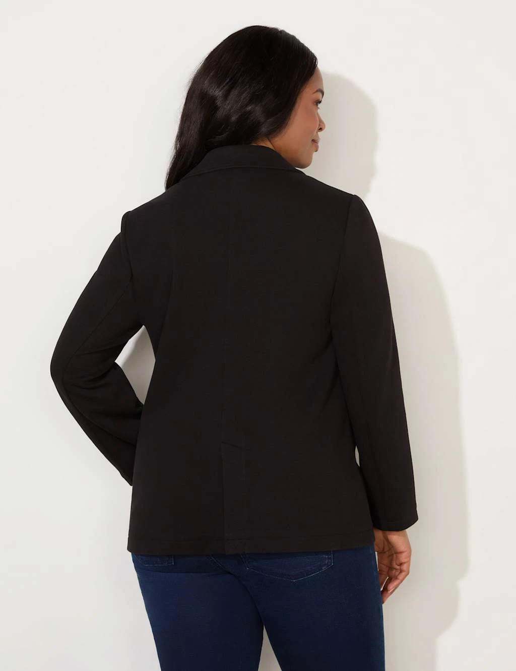 Jersey Relaxed Single Breasted Blazer 10 Jersey Relaxed Single Breasted Blazer - Image 10