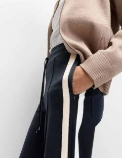 Jersey Side Stripe Wide Leg Trousers -Marksandspencer Sale Store jersey side stripe wide leg trousers 10