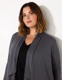 Jersey Waterfall Longline Cardigan 22 Jersey Waterfall Longline Cardigan -Marksandspencer Sale Store jersey waterfall longline cardigan 10