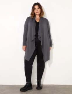 Jersey Waterfall Longline Cardigan 23 Jersey Waterfall Longline Cardigan -Marksandspencer Sale Store jersey waterfall longline cardigan 11