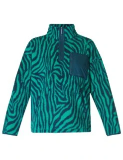 Sweaty Betty Karma Half Zip Animal Print Fleece Jacket -Marksandspencer Sale Store karma half zip animal print fleece jacket 7