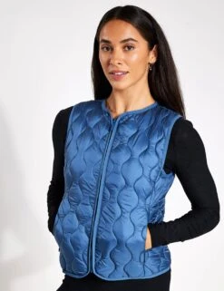 Born Kenal Quilted Collarless Gilet -Marksandspencer Sale Store kenal quilted collarless gilet 14
