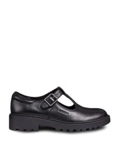 Geox Kids' Leather T-Bar School Shoes (13 Small - 6 Large) -Marksandspencer Sale Store kids patent leather t bar school shoes 13 small 6 large