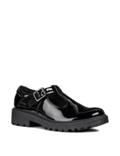 Geox Kids' Leather T-Bar School Shoes (13 Small - 6 Large) -Marksandspencer Sale Store kids patent leather t bar school shoes 13 small 6 large 1 7