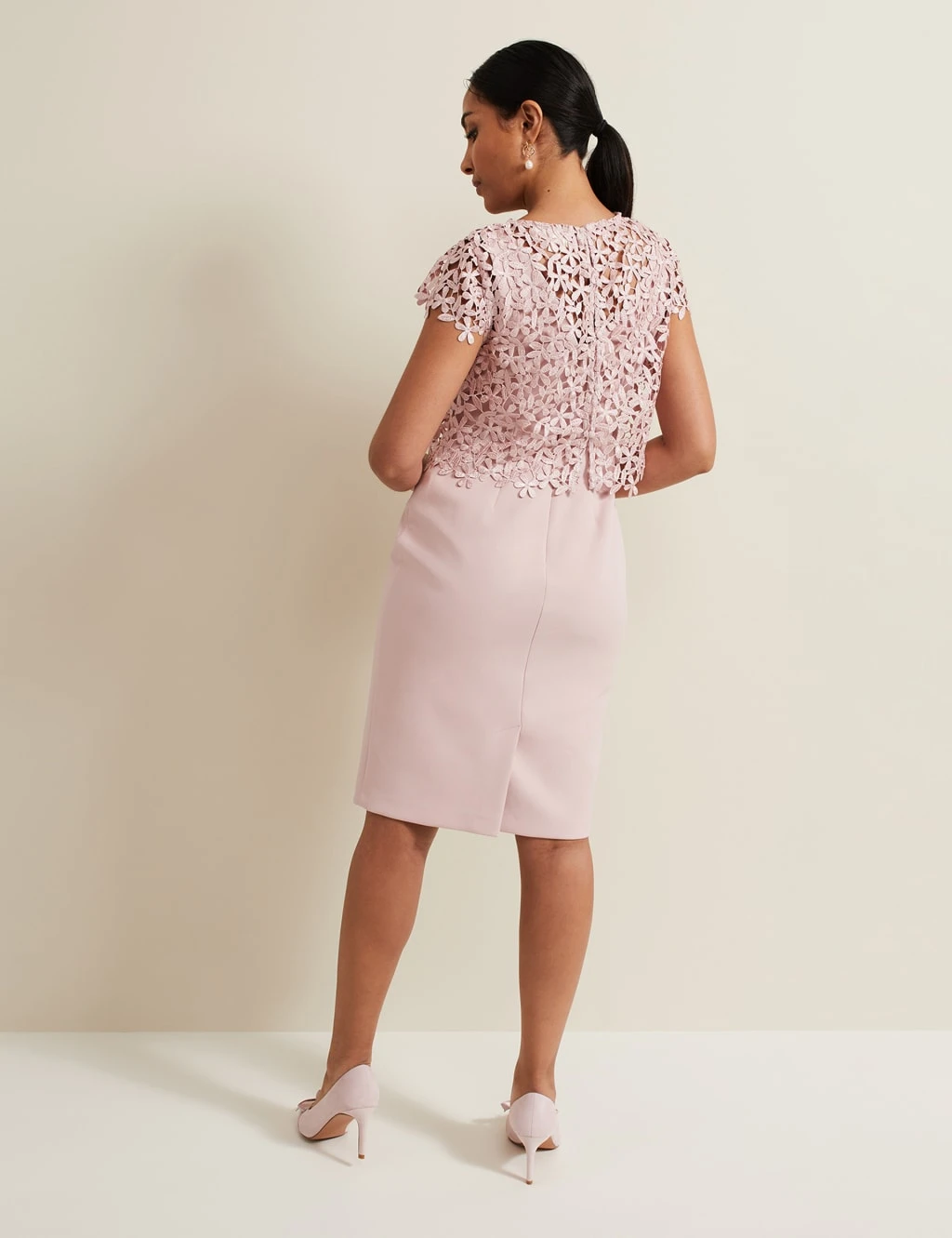 Lace Midi Column Dress 10 Lace Midi Column Dress - Image 10