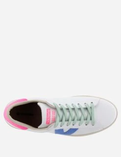VICTORIA Berlin Neon Lace Up Trainers -Marksandspencer Sale Store lace up neon detail trainers 3