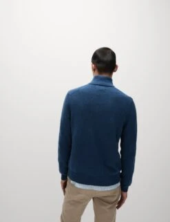 Lambswool Blend Funnel Neck Half Zip Jumper -Marksandspencer Sale Store lambswool blend funnel neck half zip jumper 8