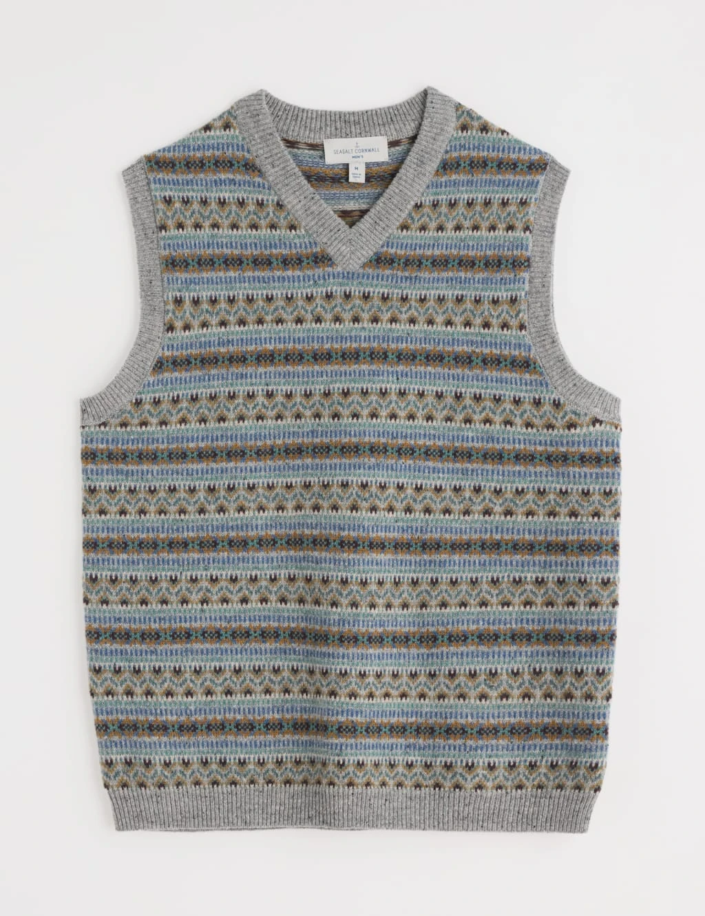 Lambswool Rich Fair Isle Knitted Vest 5 Lambswool Rich Fair Isle Knitted Vest - Image 5