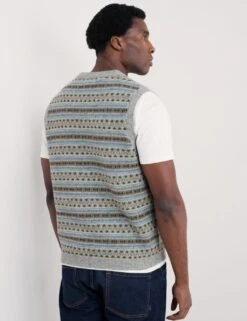 Lambswool Rich Fair Isle Knitted Vest 13 Lambswool Rich Fair Isle Knitted Vest -Marksandspencer Sale Store lambswool rich fair isle knitted vest 5