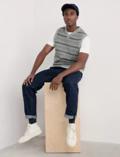 Lambswool Rich Fair Isle Knitted Vest 15 Lambswool Rich Fair Isle Knitted Vest -Marksandspencer Sale Store lambswool rich fair isle knitted vest 7