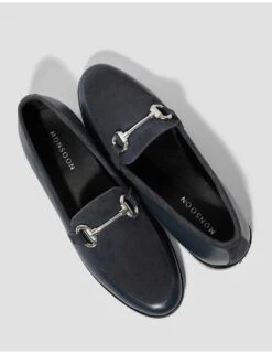 MONSOON Leather And Suede Bar Loafers -Marksandspencer Sale Store leather and suede bar loafers 3