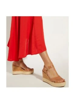 Dune London Leather Ankle Strap Wedge Sandals -Marksandspencer Sale Store leather ankle strap wedge sandals 8