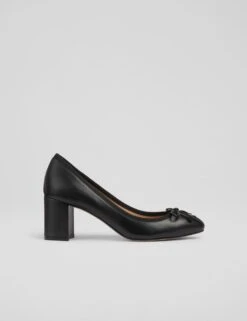 Leather Bow Block Heel Ballet Court Shoes 15 Leather Bow Block Heel Ballet Court Shoes -Marksandspencer Sale Store leather bow block heel ballet court shoes 7