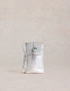 WHITE STUFF Leather Buckle Cross Body Phone Bag -Marksandspencer Sale Store leather buckle cross body phone bag 10