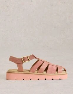 WHITE STUFF Leather Buckle Flatform Footbed Sandals -Marksandspencer Sale Store leather buckle flatform footbed sandals 7