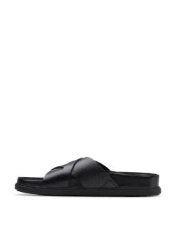 Clarks Leather Crossover Sliders -Marksandspencer Sale Store leather crossover sliders 12