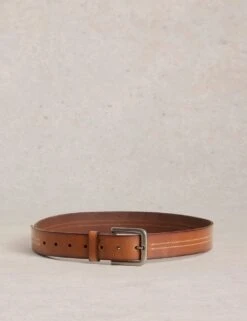 WHITE STUFF Leather Double Stitch Detail Belt -Marksandspencer Sale Store leather double stitch detail belt 5