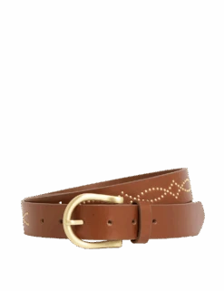 Leather Embellished Waist Belt -Marksandspencer Sale Store leather embellished waist belt