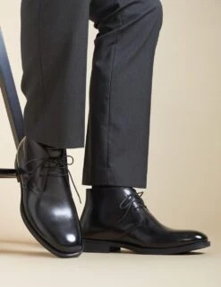 Jones Bootmaker Leather Lace Up Chukka Boots -Marksandspencer Sale Store leather lace up chukka boots 10