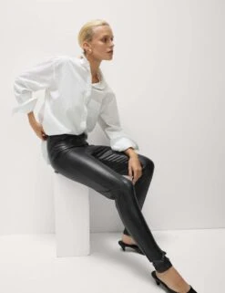 Leather Look Leggings 25 Leather Look Leggings -Marksandspencer Sale Store leather look leggings 11