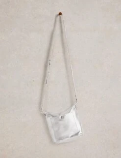 WHITE STUFF Leather Metallic Cross Body Bag -Marksandspencer Sale Store leather metallic cross body bag 4