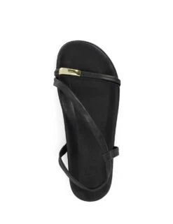 Dune London Leather Metallic Detail Strappy Flat Sandals -Marksandspencer Sale Store leather metallic detail strappy flat sandals 8