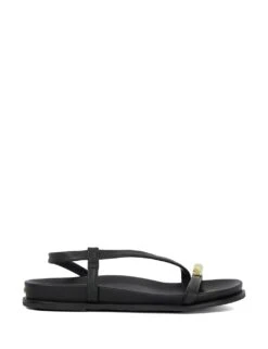 Dune London Leather Metallic Detail Strappy Flat Sandals -Marksandspencer Sale Store leather metallic detail strappy flat sandals 9