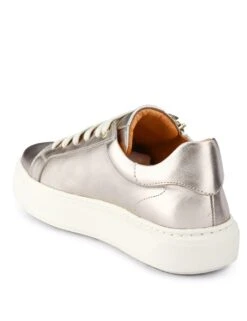 Jones Bootmaker Leather Metallic Zip Chunky Trainers -Marksandspencer Sale Store leather metallic zip chunky trainers 8