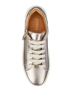 Jones Bootmaker Leather Metallic Zip Chunky Trainers -Marksandspencer Sale Store leather metallic zip chunky trainers 9