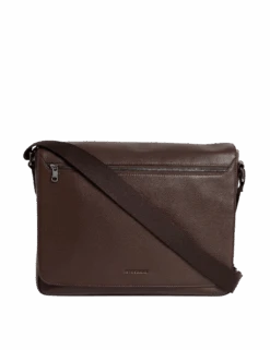 Leather Pebble Grain Messenger Bag -Marksandspencer Sale Store leather pebble grain messenger bag 1