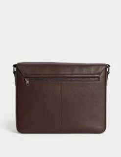 Leather Pebble Grain Messenger Bag -Marksandspencer Sale Store leather pebble grain messenger bag 10