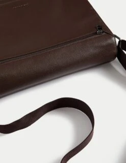 Leather Pebble Grain Messenger Bag -Marksandspencer Sale Store leather pebble grain messenger bag 11