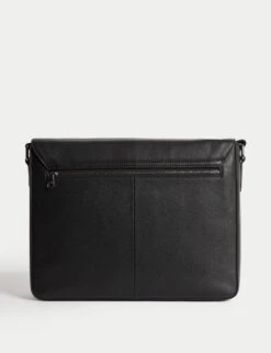 Leather Pebble Grain Messenger Bag -Marksandspencer Sale Store leather pebble grain messenger bag 6