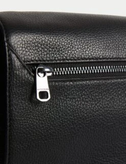 Leather Pebble Grain Messenger Bag -Marksandspencer Sale Store leather pebble grain messenger bag 7