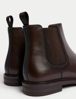 Leather Pull-On Chelsea Boots -Marksandspencer Sale Store leather pull on chelsea boots 10