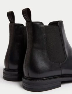 Leather Pull-On Chelsea Boots -Marksandspencer Sale Store leather pull on chelsea boots 5