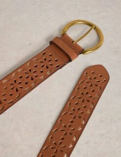 WHITE STUFF Leather Punch Out Jeans Belt -Marksandspencer Sale Store leather punch out jeans belt 5