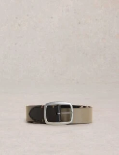 WHITE STUFF Leather Reversible Rectangular Buckle Belt -Marksandspencer Sale Store leather reversible rectangular buckle belt 4