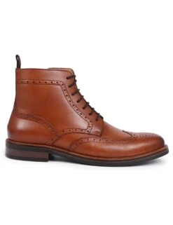 Jones Bootmaker Leather Side Zip Brogue Boots -Marksandspencer Sale Store leather side zip brogue boots 13