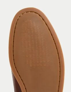 Leather Slip-On Boat Shoes -Marksandspencer Sale Store leather slip on boat shoes 5